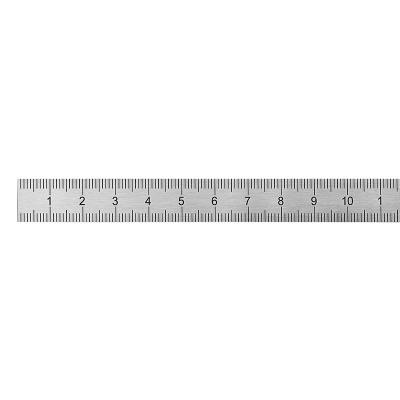 Steel ruler 150x13x0,5 mm Class: DIN2004/22/ ECII